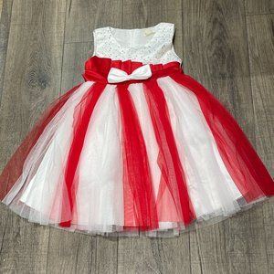 Princess A-Line Girls Sleeveless Festive Party Dress Size 5T (5-6) (SKU: 989G)